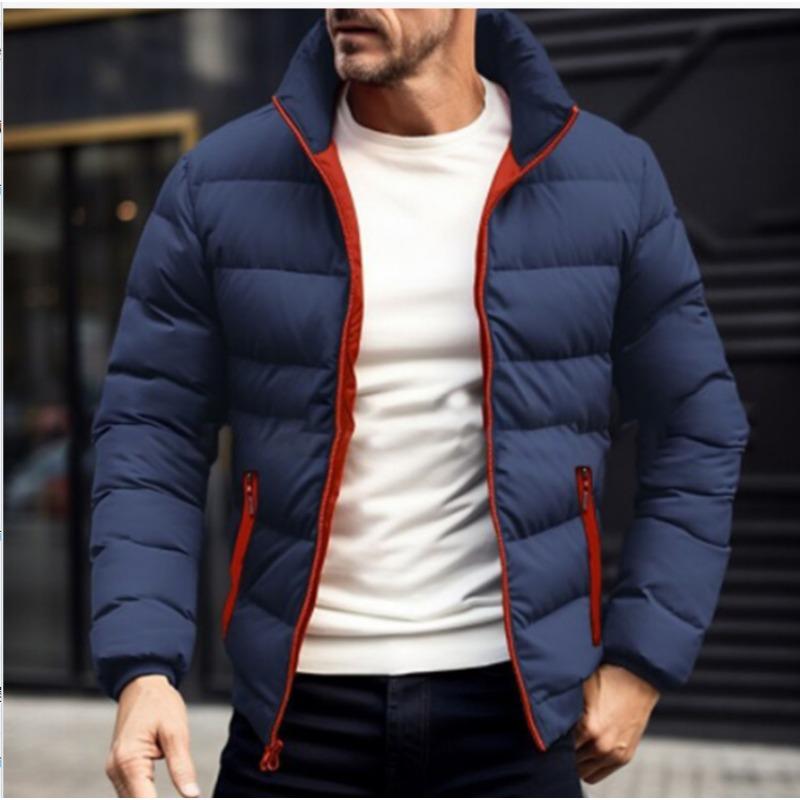 Men’s Solid Cotton Puffer Jacket