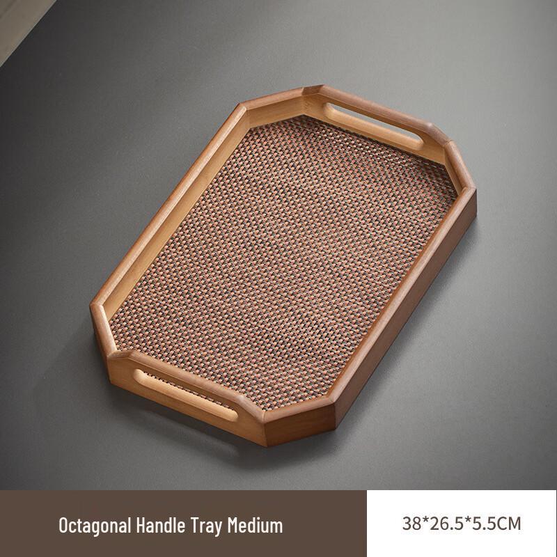 Bamboo Handled Serving Tray