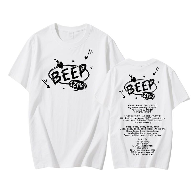 Izna - BEEP 2025 NEW T-shirt  100%Cotton Hip Hop Tshirts Male Printing Punk T Shirt Gothic Streetwear High Quality Tops