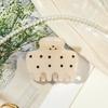 huaqianguhh Hair Claw for Women, Small Size Back Head Clip, Dot Print Shower Claw, Korean Style Accessory Thin