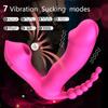 3 IN 1 Sucking Vibrator 7 Mode Vibrating Sucker Anal Vagina Clitoris Stimulator Wearable Oral Suction Erotic Sex Toys for Women Orgasm