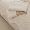 Luxurious Velvets Textured Antislip Sofa Pad Modern Cream Color Living Room Seats Cushions with Breathable Meshes