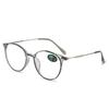Round Anti Blue Light Reading Glasses Presbyopic Eyeglasses Computer Prescription Eyewear with Degree +1.0~+4.0 Oculos De Grau