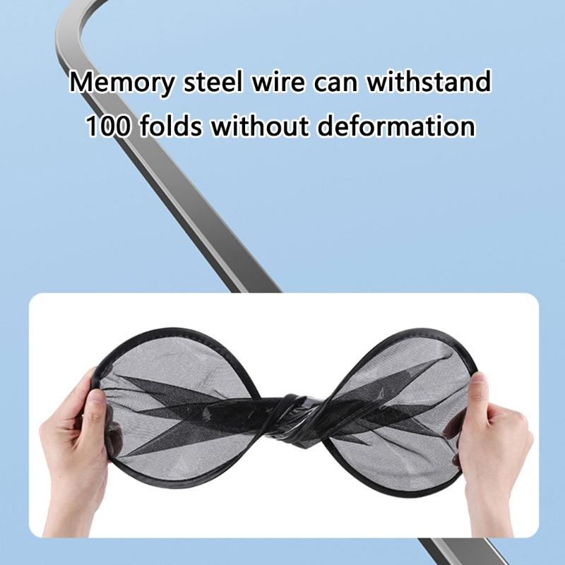 Mesh Car Side Window Shade 4 Piece Panel Set, Electrostatic Adsorption Privacy Protection Screen for Commute Parking