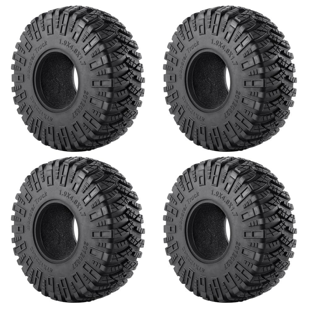 

122MM Rubber Rock Tire Wheel Tire for RC Rock Crawler 1.9 1/10 SCX10-AXI03007
