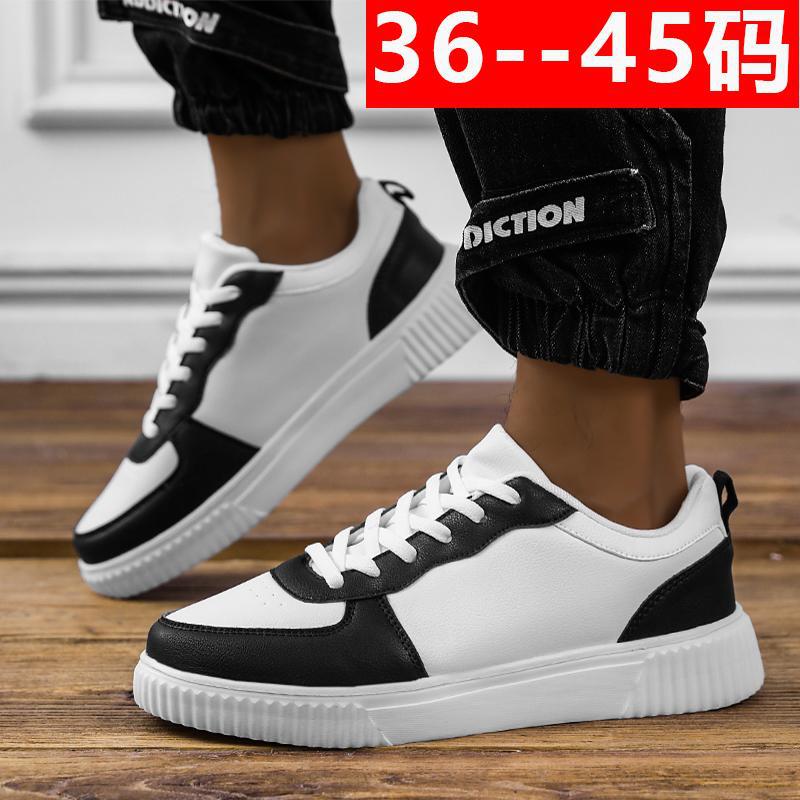 Neue 45 große weiße Schuhe Herren und Damen Paare Freizeitschuhe leichte Sportschuhe Modetrend dicke Grundplatten Schuhe