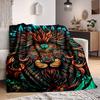 1PC Lion Headgear Print Blanket, Soft Throw Blanket - Warm & Cozy for Couch, Bed, Office, and Travel Yy250912211