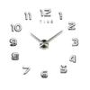 DIY Quartz Clock Fashion Watch Living Room Home Decoration Clock Acrylic Mirror Stickers Decorate a Large Garden Wall Decor