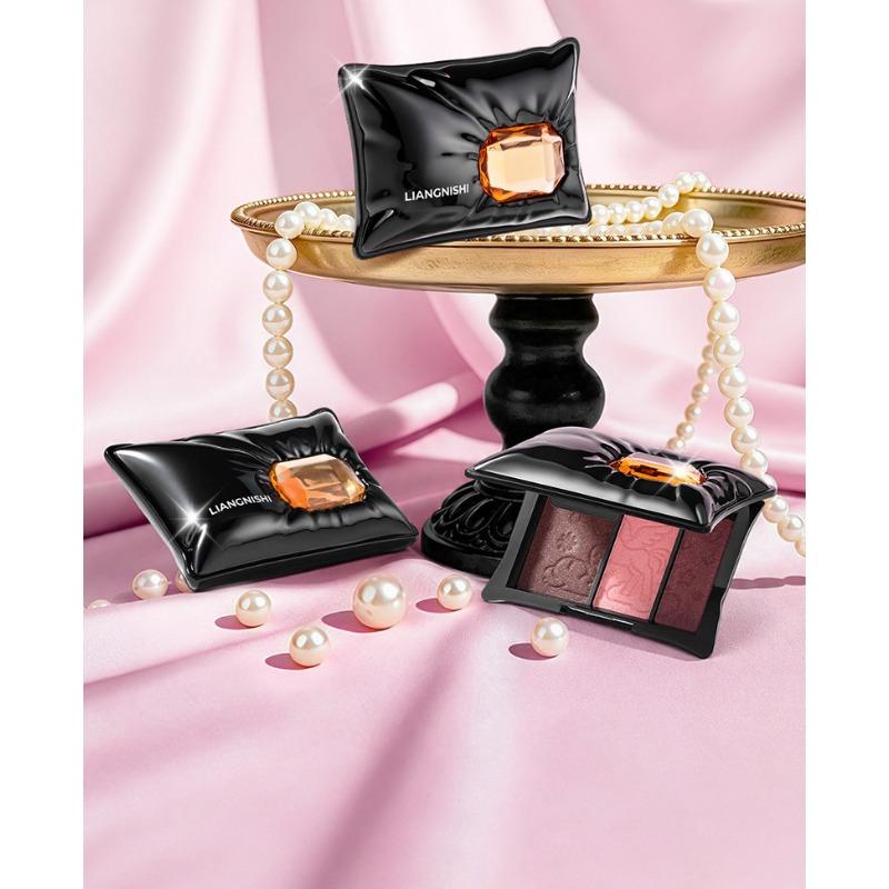 Three Color Shimmer Pigmented Long Lasting Eyeshadow Palette Makeup