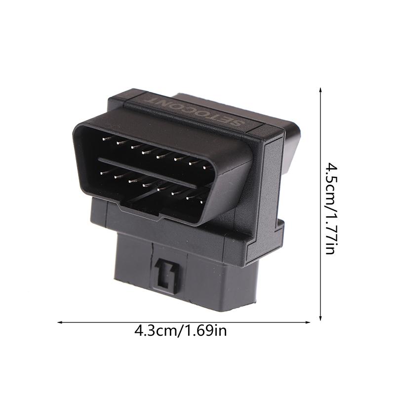 Obdii Cable Converter 16 Pin Male To 2 Female Obd2 Adapter For Diagnostic Extender