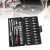 46PCS Vehicle Repair Ratchet Screwdriver Tool Complete Polished   for Motorcycle   Electric Bikes