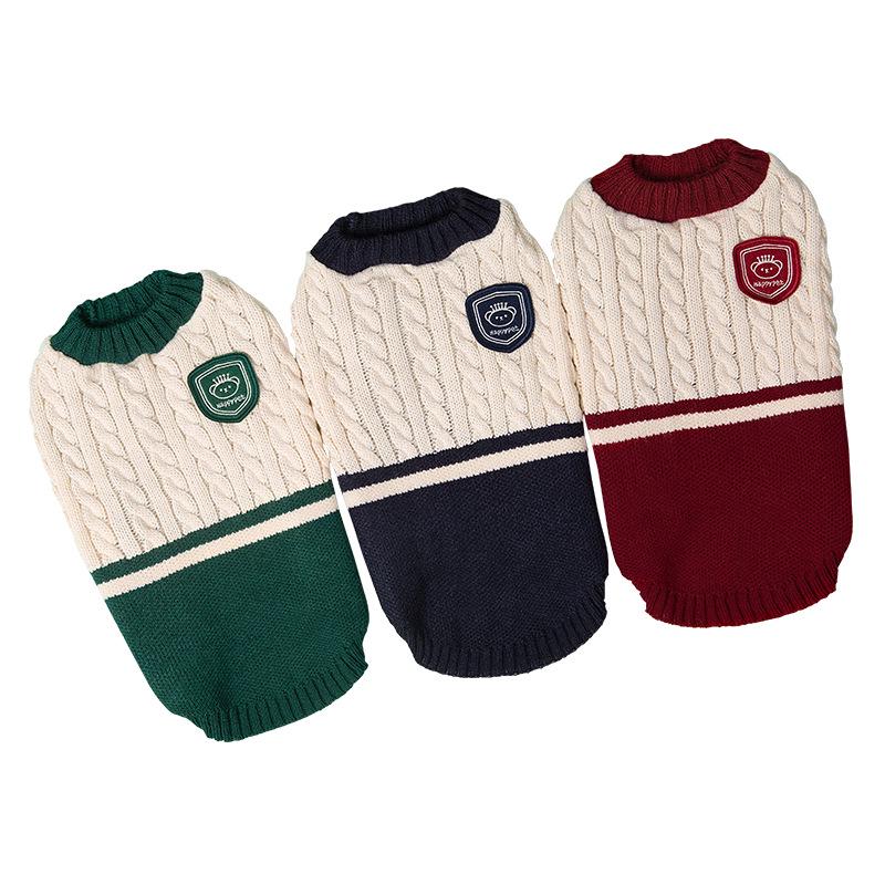 Pet Sweater: Wool Knitted Autumn/Winter Style for Cats and Dogs