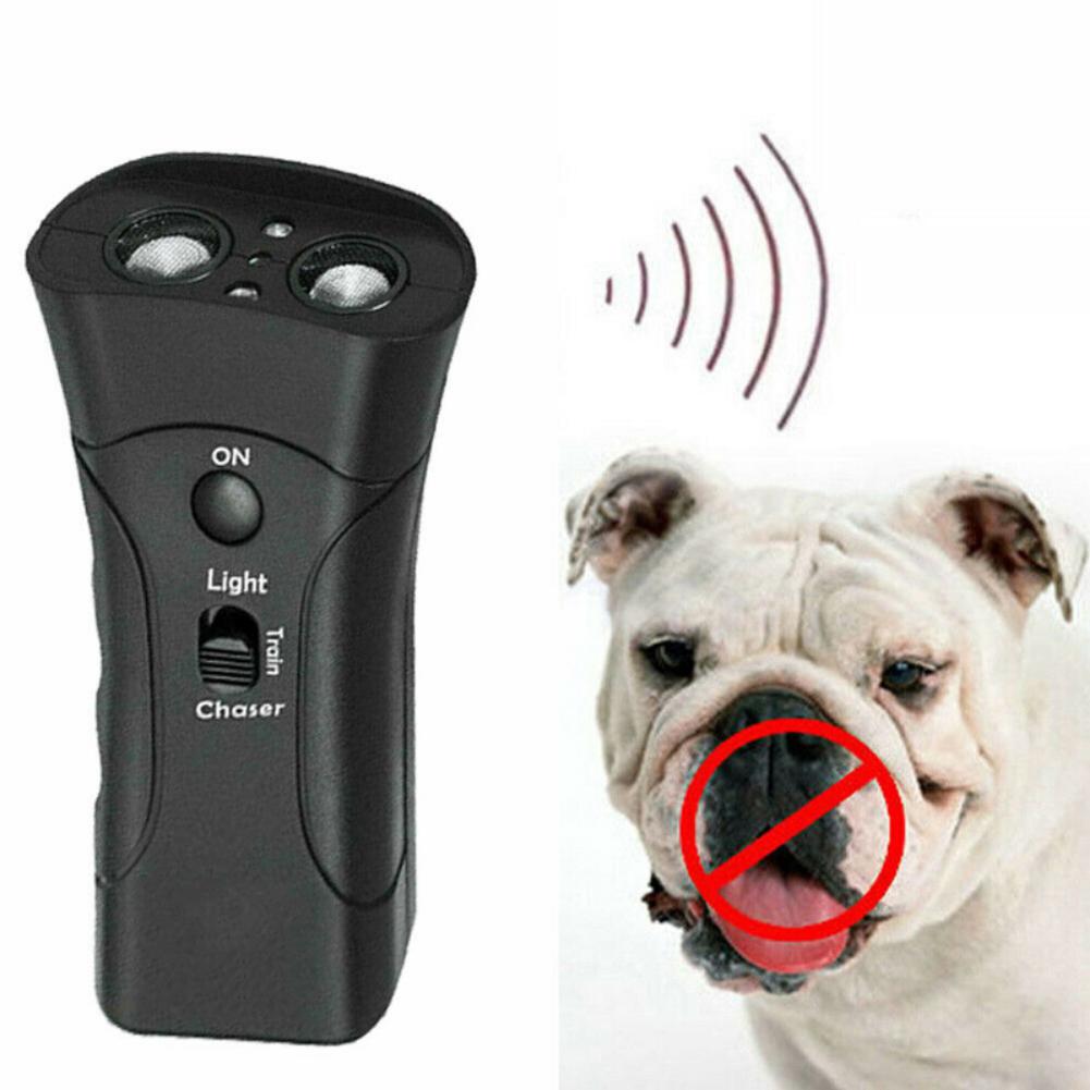 Dog Bark Deterrent Device Ultrasonic Dog Training Tool Bark Collar Alternative Stops Bad Behavior for Home Battery Operated