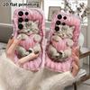 Phone Case: 2D Flat Samsung Galaxy A34 A35 M05 M06 S20 S22 S21 FE Plus 5G Protective Case, Couple Style, Holding Heart Kitten, Christmas and Halloween