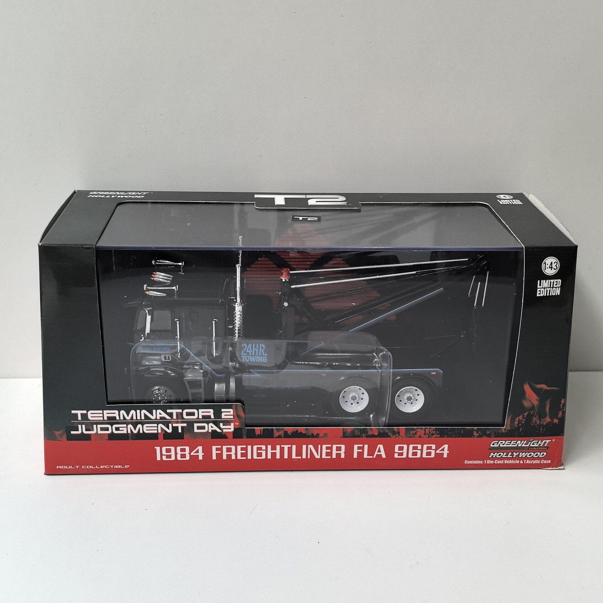 

Diecast Green Light 1/43 Scale Freightliner FLA Terminator Trailer Crane 35 Alloy Car Model
