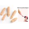 5Pcs Silicone Practice Fingers for Acrylic Nails Nail Soft Art Reusable