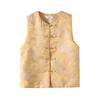 Vest Early Spring High-end Jacquard Disc Buckle Vest Top Vest Women's Top