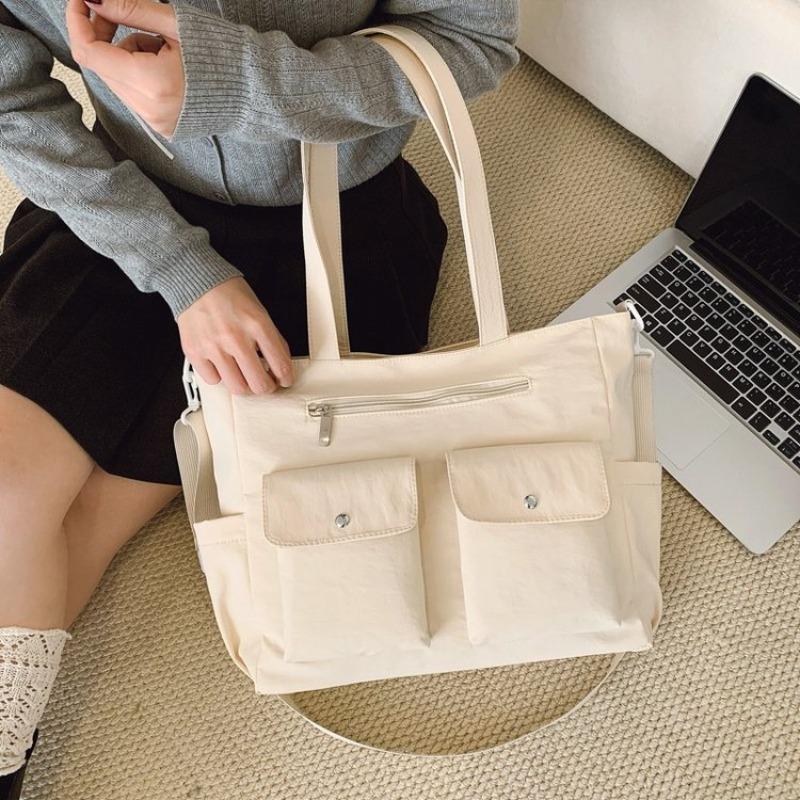 Multi Pocket Tote Bag, Large Capacity Shoulder Bag, Women's Bag