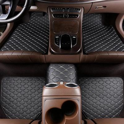 5 ks Vodotěsné kožené autokoberce Univerzální chránič podložky na chodidla pro interiér automobilu Příslušenství na koberce Interiér