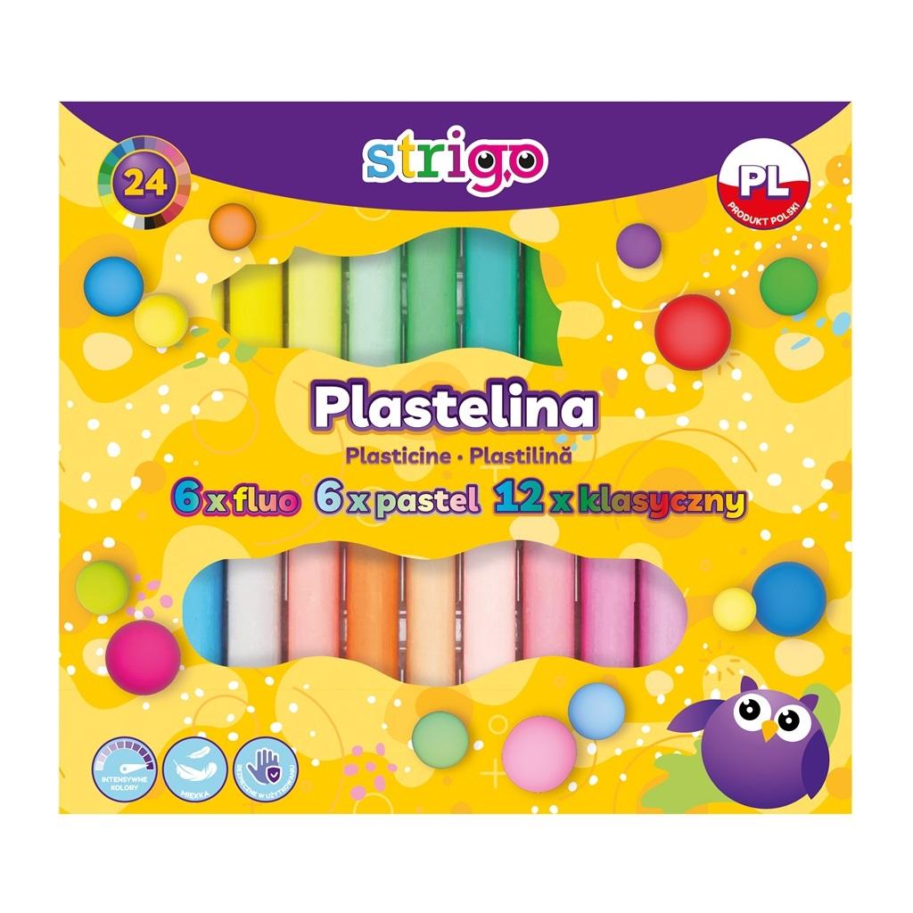 Strigo Plasticine 24 Colors Creative set for creative fun for children
