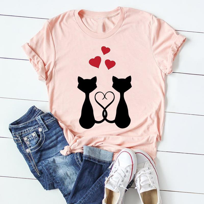 Animal Print Womens Graphic Tshirt Europe And United States Popular Dress Blouse Tops for Ladies Polyester fabric