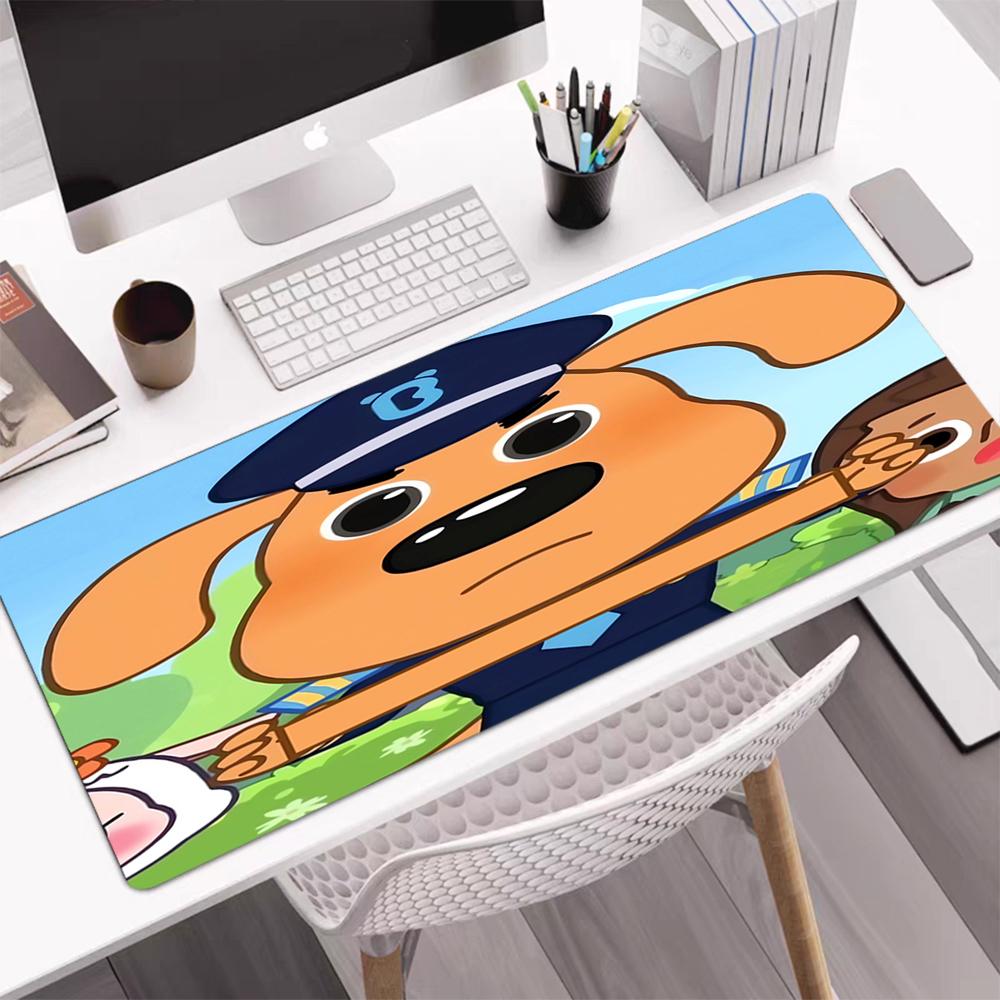 Tappetino Mouse Tema Scieriffo Labrador, Base in Gomma Antiscivolo, Multifunzionale per Ufficio e Arredamento Casa, Perfetto per la Personalizzazione dello Spazio di Lavoro.