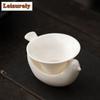 Dehua Sheep Fat Jade White Porcelain Tea Infusor Zen Penguin Tea Strainer Tea Maker Tea Filter Tea Services Supplies Decoration