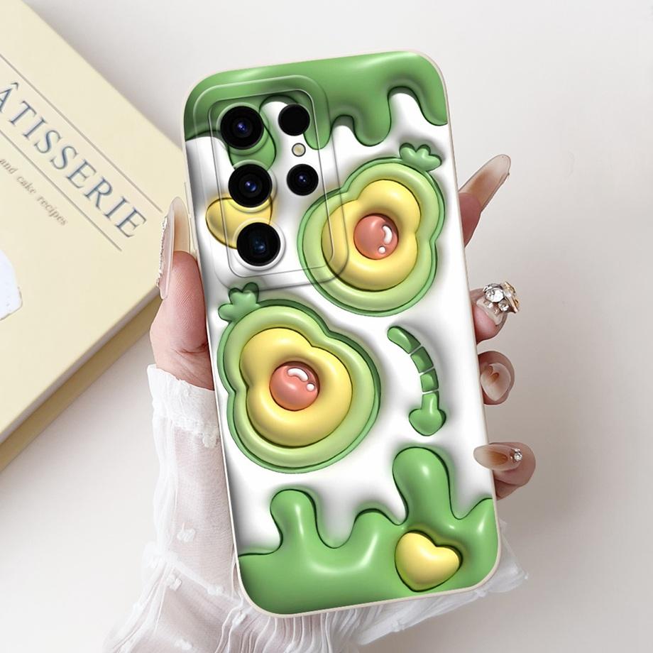 Cool Soft Silicone Case For Samsung Galaxy S24 / S24Plus / S24Ultra / S24 FE Phone Case Shockproof Matte Back Cover S24+ Funda