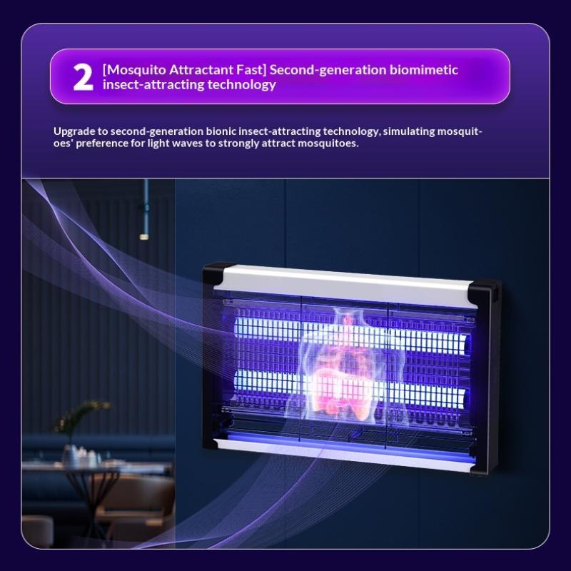 Mosquito Killer Lamp Energy Saving UV Insect Fly Trap BPA Free for Home Restaurant Hotel Indoor Pest Control