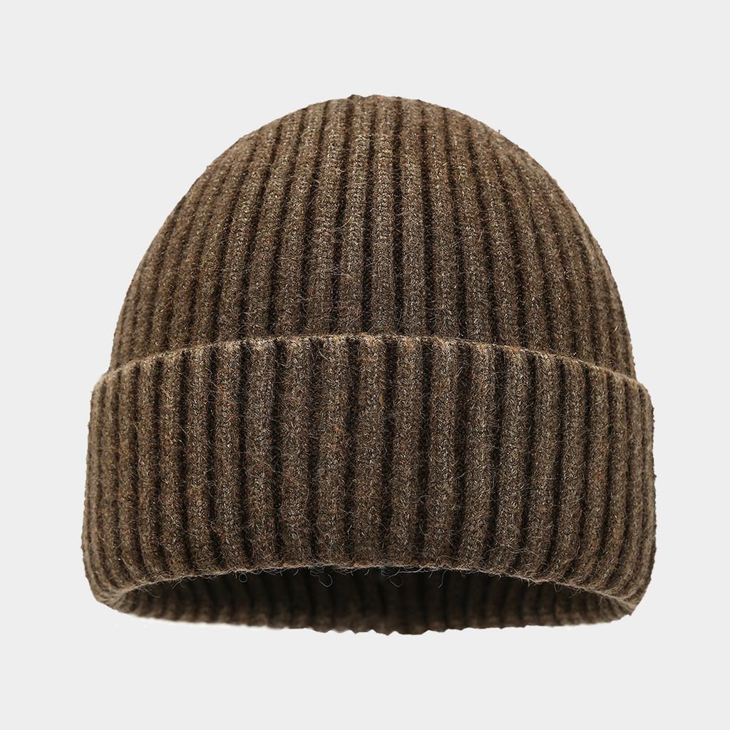 

Artistic Retro Beanie Hat With Warmth And Ear Coverage Perfect For Autumn Winter Outdoor Activities DarkBrown