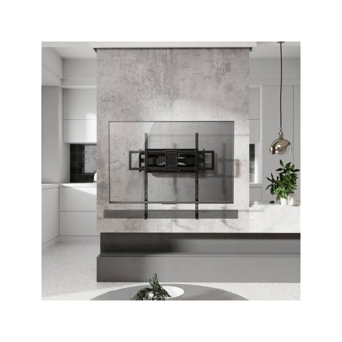 Support De Barre De Son - AISENS - SPK03U-375 - Acier Noir - Montage Mural - 15 Kg Max