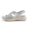 2025 Summer New Md Outsole Casual Lightweight Rubber Thick-Soled Sandals Comfortable Lightweight Velcro Sports Wedge Cloth