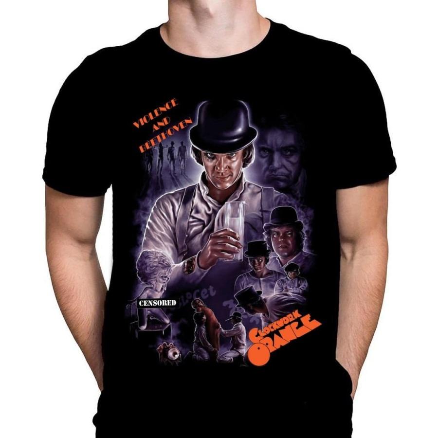 

Wild Star Hearts Violence and Beethoven Mens Tshirt Classic Horror Movie Print, Black Graphic T-Shirt, Film Poster Tee XXXXXL чорний