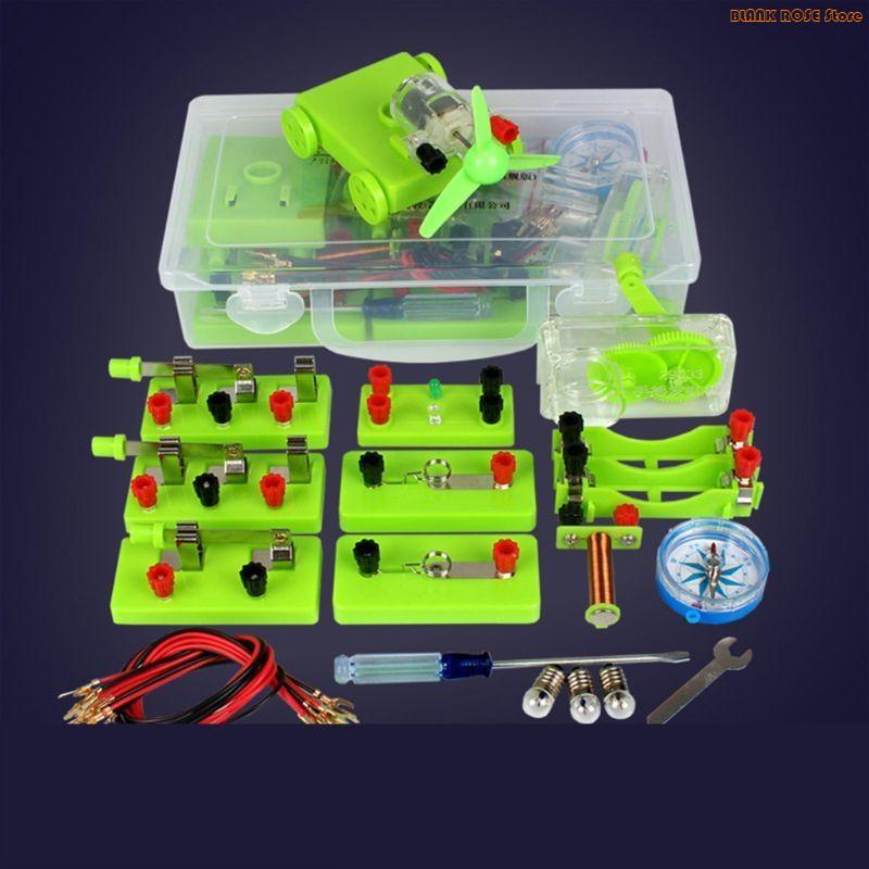 K1AE Physics Electric Circuit Learning Starter Science Lab Basic Electricity Magnetism Experiment Education Kits Present