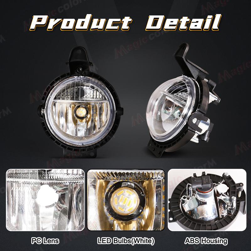 Front Bumper Fog Light For BMW Mini Cooper R55 R56 R57 R58 R59 2006-2014 Fog Lamp Driving Headlight Car Accessories 63172751295