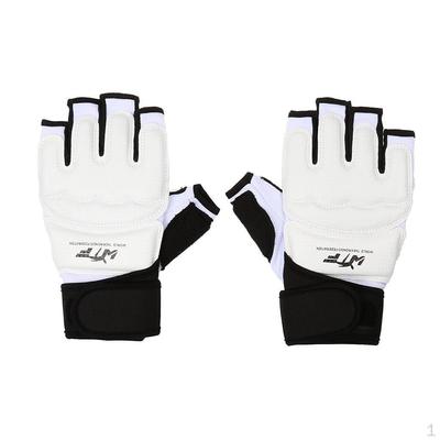 1 Pair Unisex Half Finger Boxing Boxeo En Tailandia Thai Sandbag Punch Gym Training Padded Gloves