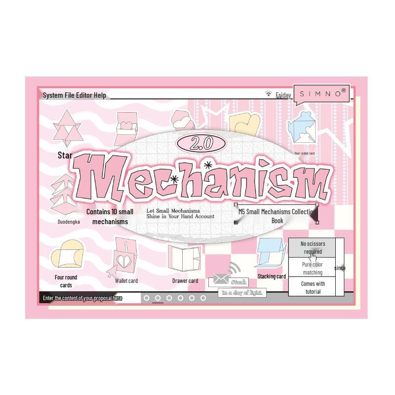 Xinmo M5 Small Gadget Collection: Handmade DIY Children's Retro Planner Toy