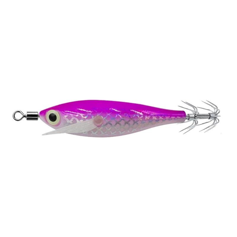 Saltwater Freshwater Angling Shrimp Cuttlefish Jig Hook Lures Round Belly Squid Jig Fishing Lures with Shrimp Designs