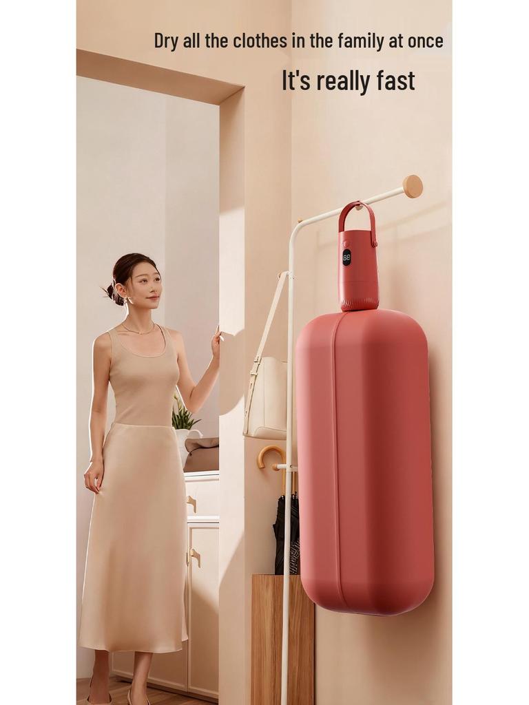 Sèche-linge intelligent portable compact 200W pour les voyages et les déplacements d'affaires - Économe en énergie et facile à ranger