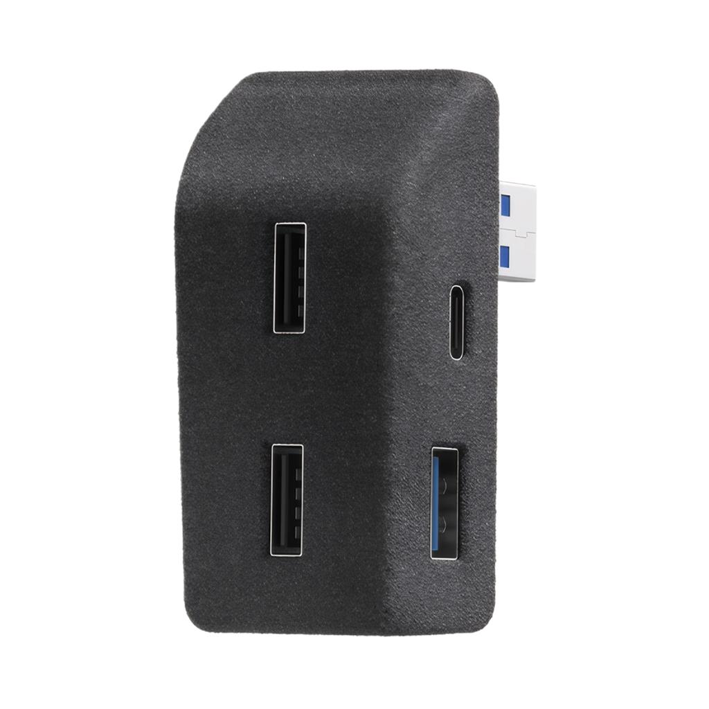 Glove Box Docking Station For Tesla Model Y 3 Quick Charger 4 USB type-c Shunt Hub Flocking Adapter Powered Splitter Extension