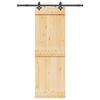 VidaXL Sliding Door and Hardware Kit 70x210 Cm Solid Pine 3332676