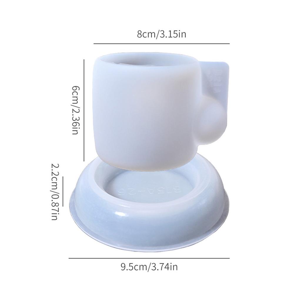 Reusable Coffee Cup Silicone Crafting Mold For Epoxy Resin Candle Making Concrete Plaster Home Decoration Gift Mould