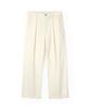 INDUST Florence Half-Banding Single-Pleat Wide Denim Pants_Ivory