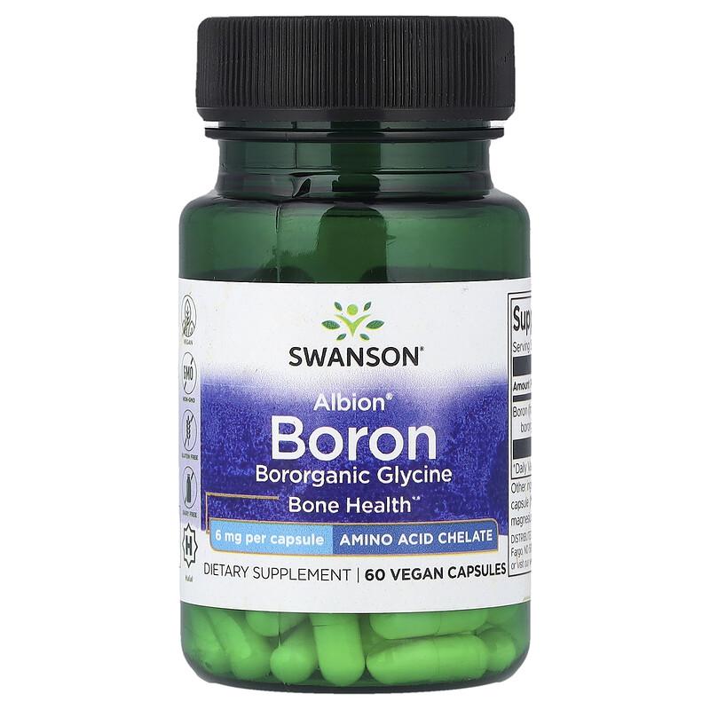 Albion® Boron, 6 Mg, 60 Vegan Capsules