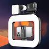 Smartphone Video Rig with Light Handheld Ring Selfie Light Kit for Camera Smartphone YouTube