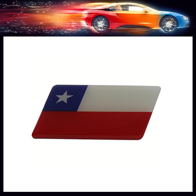 Premium Chile Chilean National Flag for Laptop Wall Car Engine Hood Fender Trunk Tail Rear Decal Emblem Badge Sticker