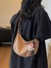 Canvas Dumpling Bag For Women With Zipper Closure And Street Style Design