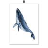 Whale Dolphin Crab Fish Octopus Seahorse Coral Ocean Posters And Prints Canvas Painting Wall Art Pictures Kids Room Home Decor