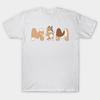 Men Black Print T-shirt Family Matching Christmas Bluey Fan M0210 No-Cut Transfer Paper Print Cotton Tshirt