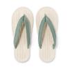MUJI Raumsandalen Zehentrenner Stil XL 26,5-28cm Natur Rauchiges Grün 23104401